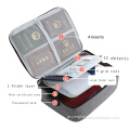 مستند ملف مقاوم للماء حقيبة تخزين المستندات النقدية جواز سفر